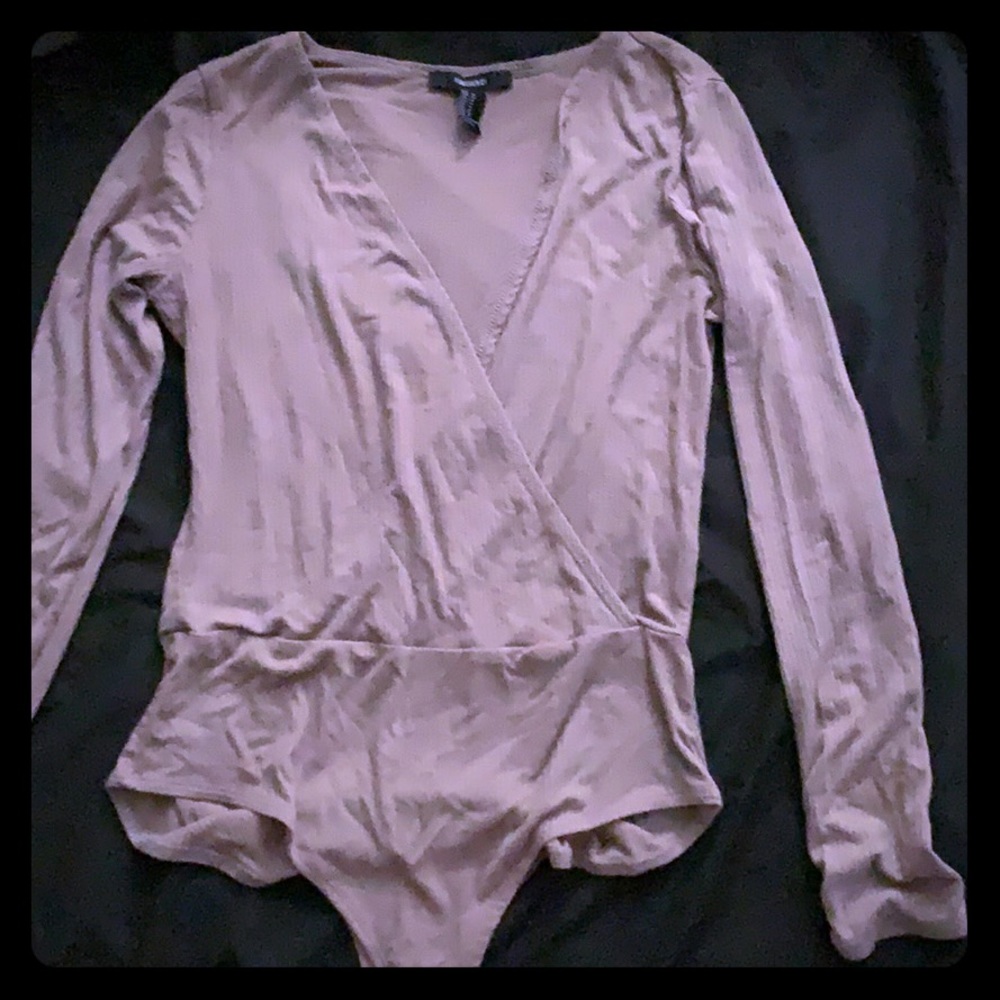 Long sleeve V-Neck bodysuit